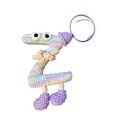 thumbnail image 4 of Handmade Crochet Alphabet A-Z Cute Keychain Cartoon Key Ring Letter Keychains For Women Gift For Friends Birthday, 4 of 8