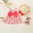 thumbnail image 3 of Vedolay Tshirt Dress Girls Tulle Dress Floral Summer Wedding Birthday Easter Casual Toddler Tea Party Dress,Red 2-3 Years, 3 of 5