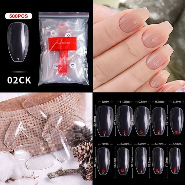 Fiudx Uñas Francesas Puntiagudas, Uñas de Ataúd Superlargas, Fáciles de Cortar y Pintar, Material Abs Ecológico, Ideal para Decoración de Uñas, Salón de Belleza o Fiestas, Regalo Perfecto para Tus Se