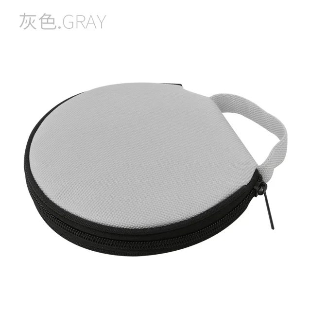 Nvzi Caja de almacenamiento para DVD y CD con soporte y separador, capacidad para 20 discos, color gris, 1 unidad.