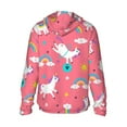 thumbnail image 2 of Goofa Yoga Unicorn Printed Women's UPF 50+ Sun Protection Hoodie Jacket Lightweight Long Sleeve Sun Shirt for Women with Pocket Hiking Outdoor-XX-Large, 2 of 9