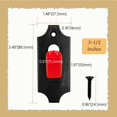 thumbnail image 3 of Colgador LAJIAOZ con forma de calavera, 12 unidades, protector rojo, 3 of 9