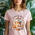 thumbnail image 5 of Pumpkin Spice Coffee Club Tee | Fall Coffee Graphic Shirt | Unisex Casual T-Shirt, Azalea, Size 2XL, 5 of 6