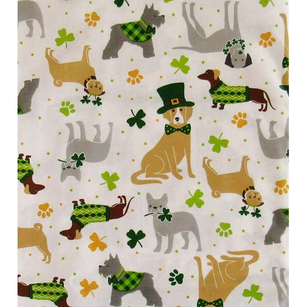 st patricks day vinyl tablecloths