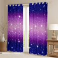 thumbnail image 2 of Castle Fairy Bling Glitter Print Black Out Curtains,Ombre Curtains Pack of 2 (42x63 Each), 2 of 6
