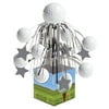 Party Central Pack of 6 Golf Sports Fanatic Mini Cascade Foil Tabletop Centerpiece Party Decorations