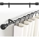 thumbnail image 5 of CHAO 12 soportes ajustables para barra de cortina, soportes de pared ajustables para barra de cortina, soporte de cortina con tornillos, negro-phwj, 5 of 5
