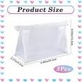 thumbnail image 2 of 3Pcs Mesh Cosmetic Bags White Mesh Makeup Bag Purse Pouch Zipper Mesh Travel Bag Travel Purse Organizer Portable Pouch Bag Mesh Toiletry Bag for DIY Home Office Travel Accessories, 2 of 9
