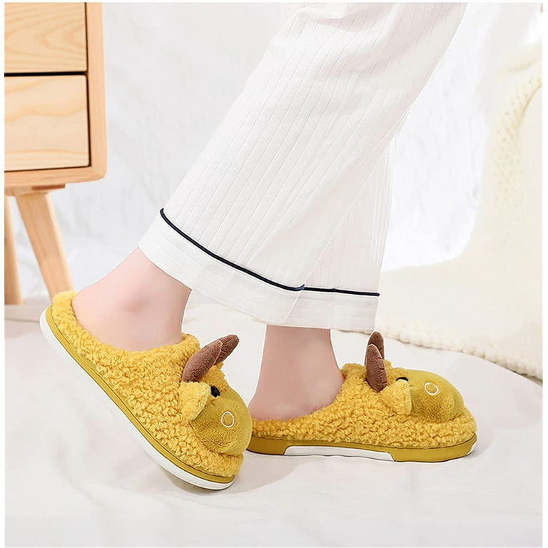 Yellow shop slippers walmart