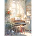 thumbnail image 1 of (HQ364) Piano Diamante Serie Abstracta Silenciosa Resina 30*40CM, 1 of 9