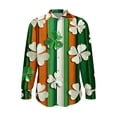 thumbnail image 5 of TaTaai Women St. Patrick's Day Long Sleeve Shirt Ladies Fashion Printed Round Neck Casual Top Lightweight Soft Polyester Blouse for Daily Party Work Vacation All Seasons Wear Gift, 5 of 5