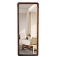 thumbnail image 3 of Farmhouse Long Mirrors for Bedroom 16 X 43 Inch, Leaning Rustic Wood Frame Full Length Mirror, Rectangle Floor Length Mirror, Hanging Full Length Mirror Wall Decor for Living Room, 3 of 8