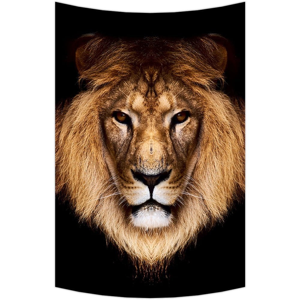 GCKG Creative Lion Wall Art Tapestries Home Decor Wall Hanging Tapestry