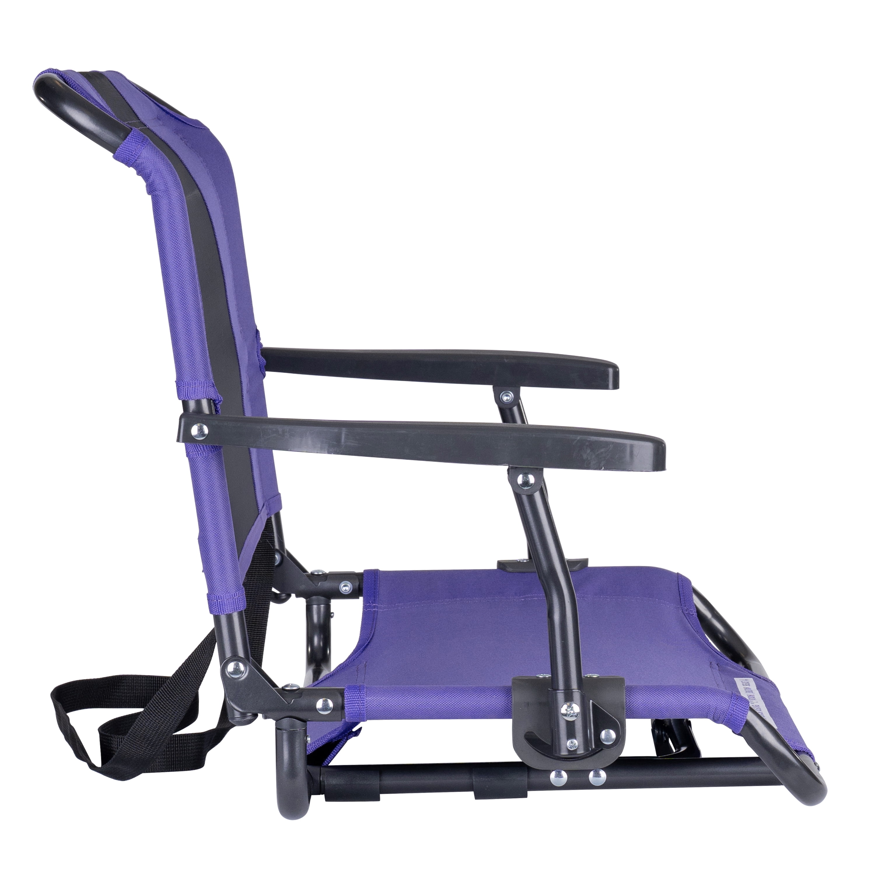 GCI Outdoor Big Comfort Stadium Seat with Armrests Purple Bleacher Chair for Back Support