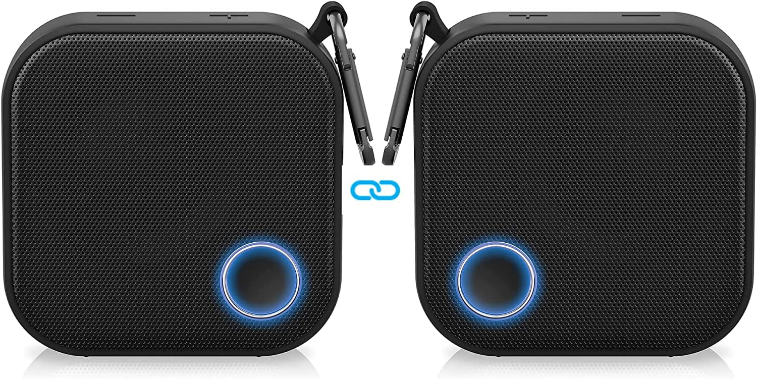 Brookstone Mini Bluetooth Speaker Connect 2 Wireless Speakers