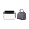 thumbnail image 4 of spellwife Heated Lunch Box Stainless Steel Insulated Lunch Container Leak-Proof Thermal Bento Box Meal Heater with Handle Food Warmer Box Type 2, 4 of 9