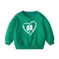 thumbnail image 4 of COM1950s Chandails en Molleton pour Filles, Garçons et Filles Imprimé Jour de la Saint-Patrick Col Rond Manches Longues Chandail en Molleton, 4 of 8
