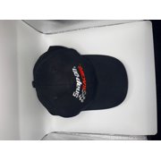 Snap-on Tools Heavyweight Brushed Cotton 6 Panel Structured Hook and Loop Closure Racing Cap, Black