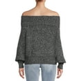 thumbnail image 3 of Dreamers by Debut Women's Off the Shoulder Sweater, 3 of 5
