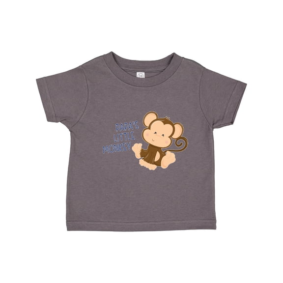 Inktastic Papa's Little Monkey Boys or Girls Toddler T-Shirt