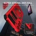 thumbnail image 5 of Dteck Magnetic Case for Samsung Galaxy S24 Plus,Shockproof Silicone+PC Case Compatible with Mag Safe Ring Holder Kickstand Cover for Samsung Galaxy S24+, Red, 5 of 7