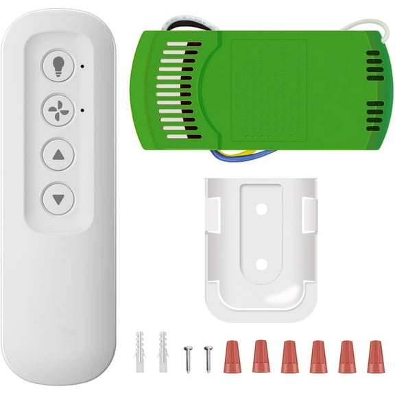 Universal Ceiling Fan Remote Control Kit, Works for Hunter 9770 99772 99392 99122 99123 99600, Compatible with Hunter, Harbor Breeze, Hampton Bay, with Receiver/Wall Holder, 3 Speeds