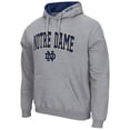 thumbnail image 2 of Men's Colosseum Heather Gray Notre Dame Fighting Irish Arch & Logo 3.0 Pullover Hoodie, 2 of 3