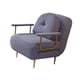 thumbnail image 4 of Silla Individual, Cama, Muebles De Salón, Respaldo Reclinable Multiusos Para Interior, Gris Y Azul gris azul, 4 of 9