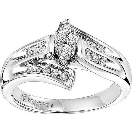 Keepsake Dearest 1/4 Carat T.W. Diamond 10kt White Gold Ring