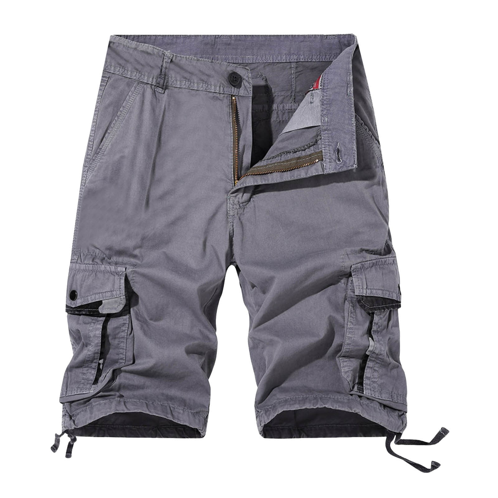 Mens Casual Shorts Summer Male Shorts Pocket Cargo Pants Cotton