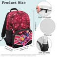 thumbnail image 7 of Yuyamidu Pink Bling Print Middle School Backpack for Kids School Bags for Girls 7-10 Years Old Portable Shoulder Bag Teen School Backpacks, 7 of 7