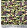 thumbnail image 1 of Soimoi Satin Silk Fabric Camouflage Texture & Dinosaur Animal Fabric Prints By Yard 42 Inch Wide, 1 of 1