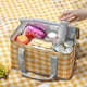 thumbnail image 4 of Bolsa de picnic al aire libre, bolsa de almuerzo plegable de película de aluminio con tapete de picnic, bolsa de almuerzo portátil, 4 of 6
