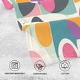 thumbnail image 5 of Yayeee 100% Cotton Hand Towels for Bathroom 16" x 28" Soft Absorbent Kitchen Towel, Green Geometric, 5 of 7