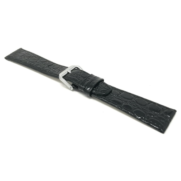 Bandini 12mm Womens Italian Leather Watch Band Strap - Black  display picture 1