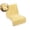 Yellow, variant on Plush Office Recliner Seat Cushion with Backrest, Thick Mat for Chairs Stools Sofas, 17.7x39.3"