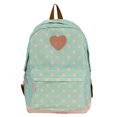 thumbnail image 2 of EDFRWWS Women Nylon Polka Dot Cute Backpack Large Capacity Students Bookbags Multiple Pockets Travel Daypack Bag (Green), 2 of 10