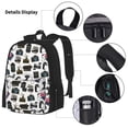 thumbnail image 3 of Wukai Cool Camera for Backpack Combination Three-piece Set, Pocket Backpack Messenger Lunch Bag Pencil Case Set, Suitable for School, Office, Unisex, 3 of 7
