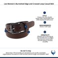 thumbnail image 4 of Lee  Burnished Edge and Crossed Loop Casual Belt (Women), 4 of 4