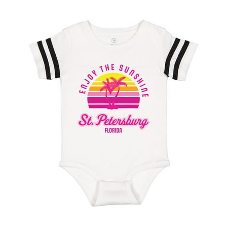 

Inktastic Summer Enjoy the Sunshine St. Petersburg Florida in Pink Gift Baby Boy or Baby Girl Bodysuit