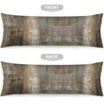 thumbnail image 5 of Brown Body Pillow Cover Brown and Gray Abstract Art Painting Long Pillow Case with Zipper Decorative Bedding Pillowcase Modern Pillow Covers Soft Cushion Pillow Case for Bedroom,Sofa,20"x54", 5 of 6