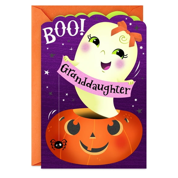 Hallmark Halloween Greeting Card for Granddaughter (Happy Little Boo)