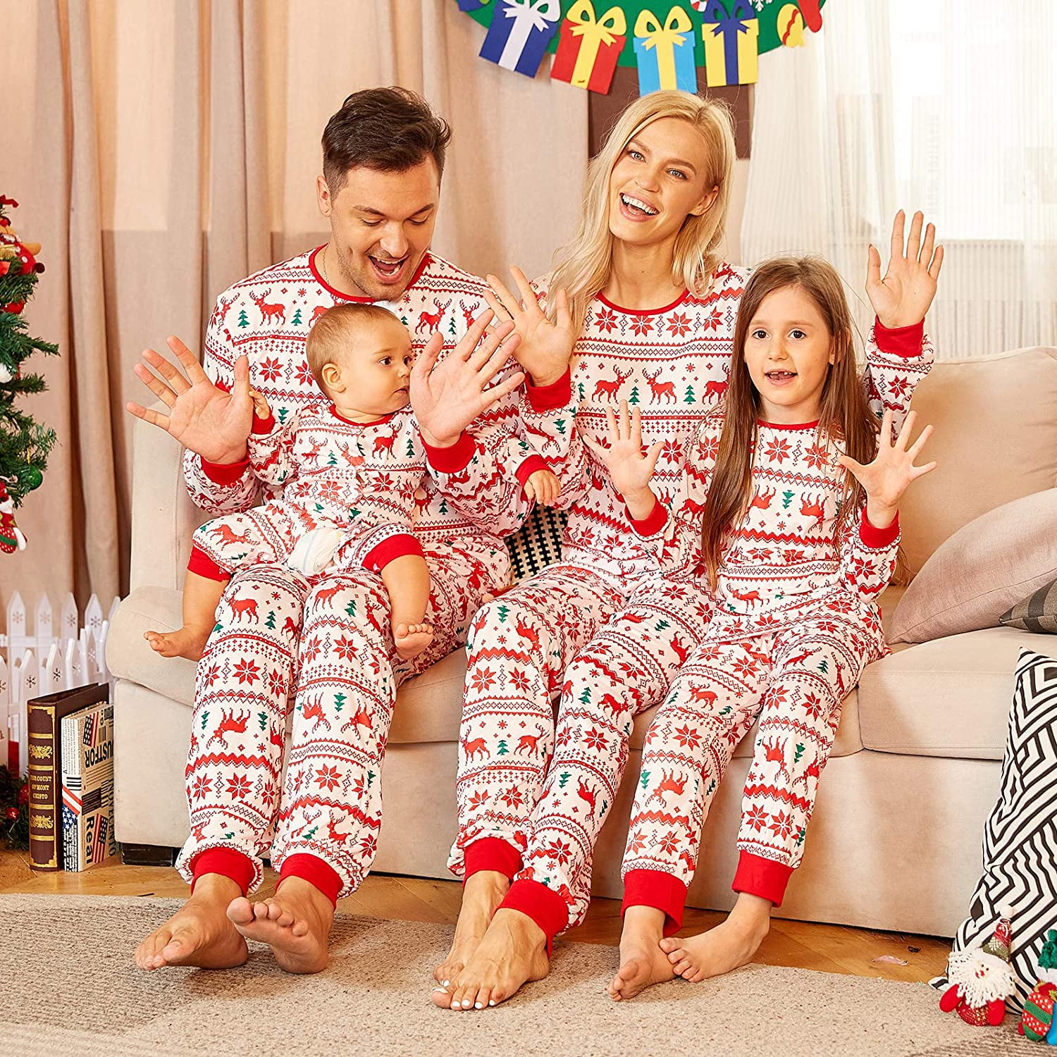 Christmas pajamas for family walmart sale