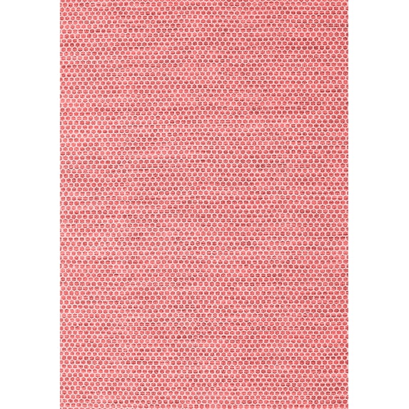 Ahgly Company Indoor Rectangle Abstract Red Contemporary Area Rugs, 5' x 7'