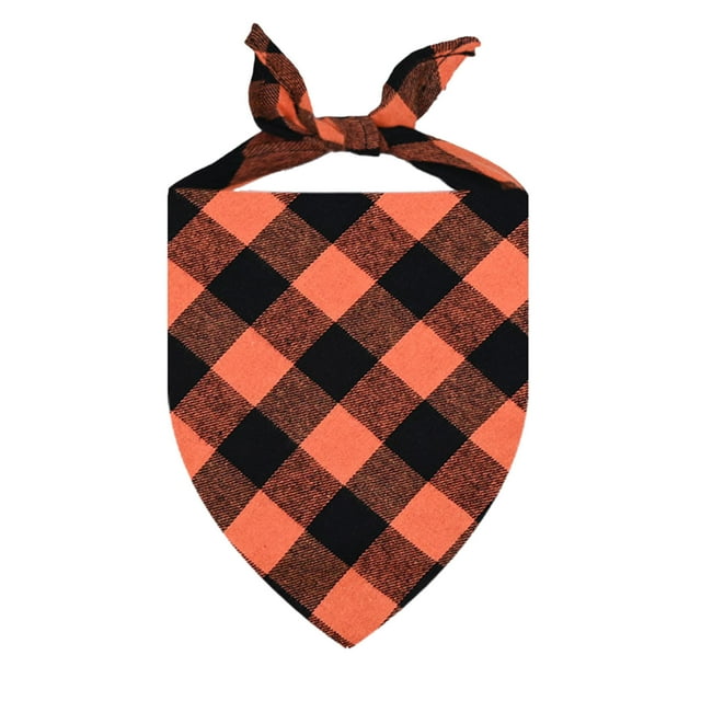 Stylish Plaid Dog Bandana Collar Accessory for Comfortable and Fashionable Neckwear