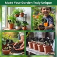 thumbnail image 3 of 8 marcadores metálicos para plantas, estacas para vegetales, para exterior e interior, de 8,9 x 18,8 cm, impermeables, bonitos, para jardín., 3 of 9