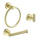 thumbnail image 5 of Paquete de 3 toalleros, toallero de baño, soporte de papel higiénico, accesorios de baño multiusos, montado en la pared para cocina, , , Oro Soledad estante de baño, 5 of 9