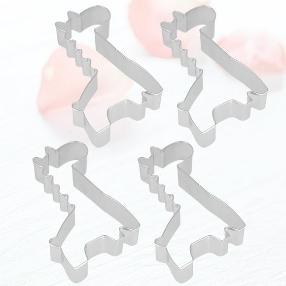 HEANUJJ 4PCS Giraffe Shape Cookie Mold Stainless Steel Tools for Making Cookies at Home