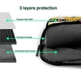 thumbnail image 5 of ZICANCN Laptop Case 15.6 inch, Yellow Sunflowers Leopard Print Work Shoulder Messenger Business Bag for Women and Men, 5 of 7