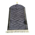thumbnail image 3 of Tapis de Prière Pliable de Voyage de Collection 65Cmx110cm Tapis de Zone Tapis de Sol Couverture Noir, 3 of 9